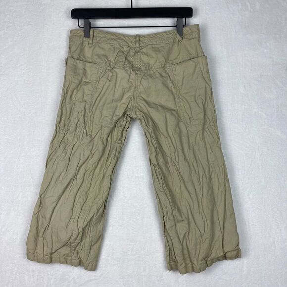 Max Studio Capri Pants Womens Small Khaki Pockets Casual Cropped pants MSR $148 - Picture 2 of 14